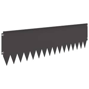 Okraj trávníku 10 pcs 103 x 30 cm Ocel Černá - obrázek 6