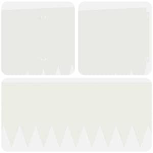 Okraj trávníku 10 pcs 103 x 30 cm Ocel Bílá - obrázek 7