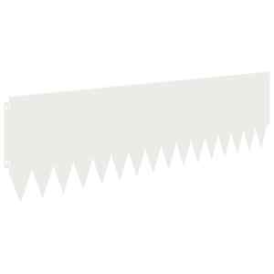 Okraj trávníku 10 pcs 103 x 30 cm Ocel Bílá - obrázek 6