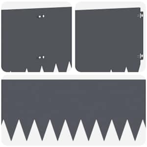 Okraj trávníku 10 pcs 103 x 30 cm Ocel Antracitová - obrázek 7