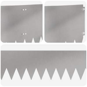 Okraj trávníku 10 pcs 103 x 30 cm Ocel Stříbrná - obrázek 7