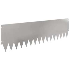 Okraj trávníku 10 pcs 103 x 30 cm Ocel Stříbrná - obrázek 2
