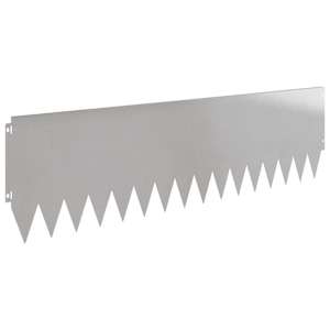 Okraj trávníku 10 pcs 103 x 30 cm Ocel Stříbrná - obrázek 6