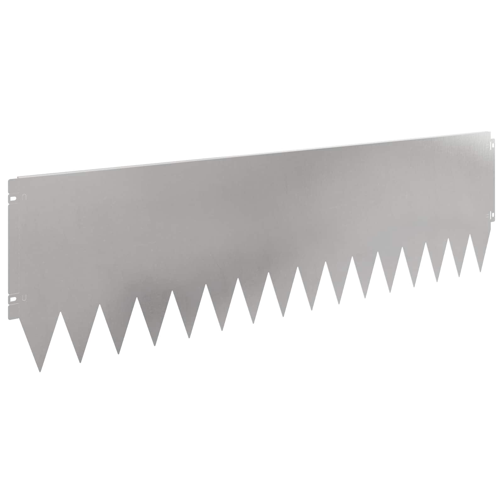 vidaXL Robovi trave 20 pcs 103 x 30 cm Jeklo Srebrna - slika 2