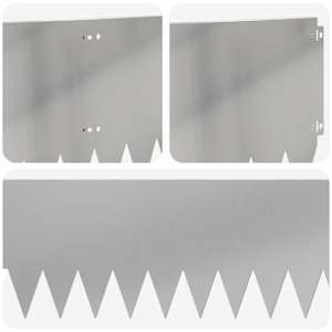 Okraj trávníku 10 pcs 103 x 30 cm Ocel Stříbrná - obrázek 7