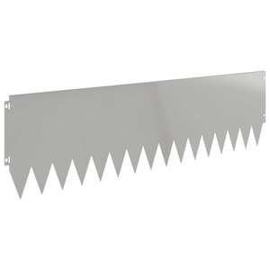 Okraj trávníku 10 pcs 103 x 30 cm Ocel Stříbrná - obrázek 6