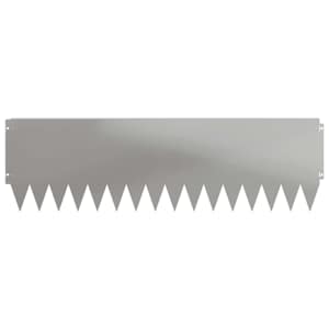 Okraj trávníku 10 pcs 103 x 30 cm Ocel Stříbrná - obrázek 5