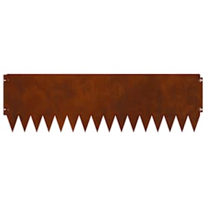 Okraj trávníku 10 pcs 103 x 30 cm Ocel Rezavá - obrázek 6