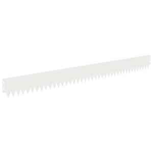 Okraj trávníku 10 pcs 103 x 10 cm Ocel Bílá - obrázek 6