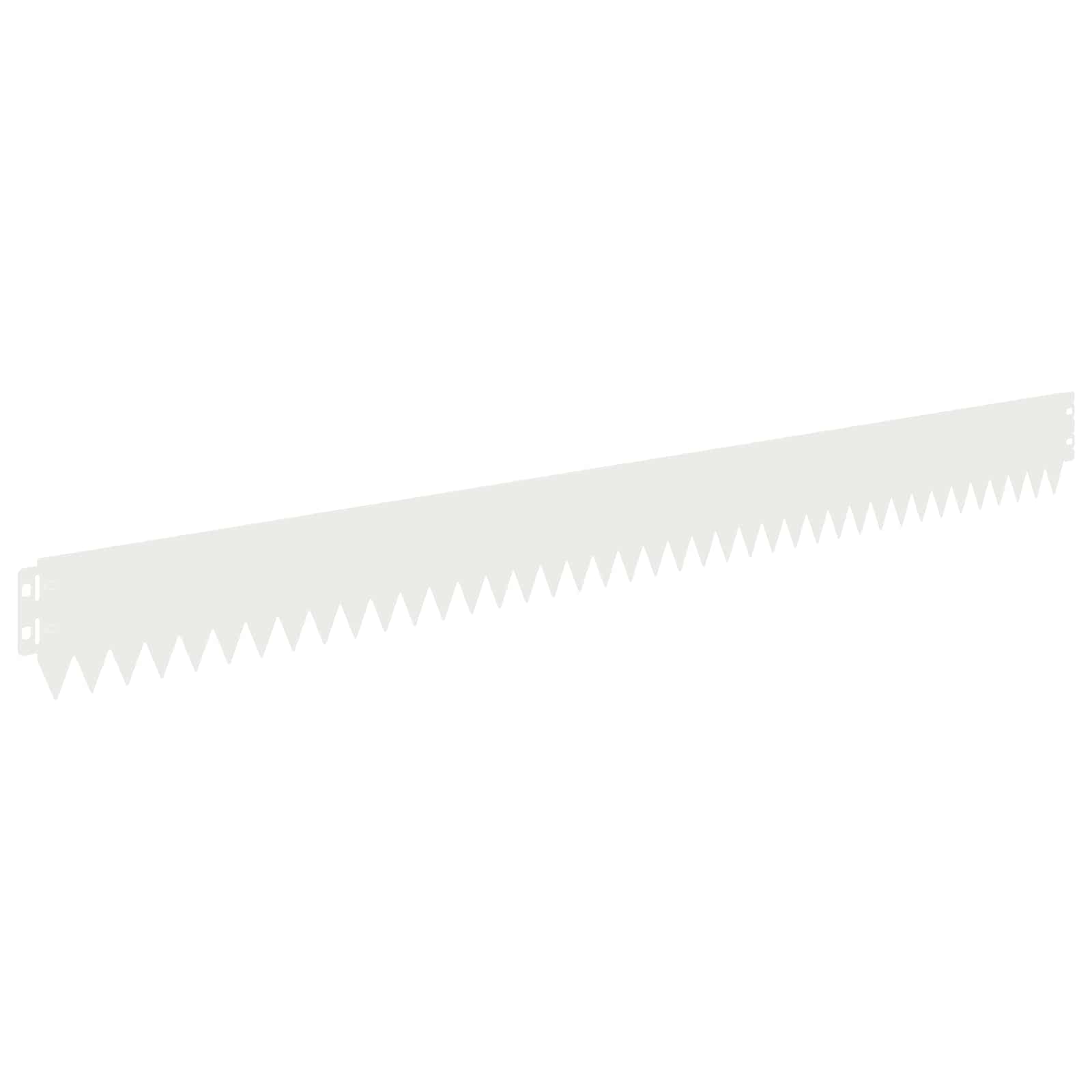 vidaXL Robovi trave 50 pcs 103 x 10 cm Jeklo Bela - slika 2