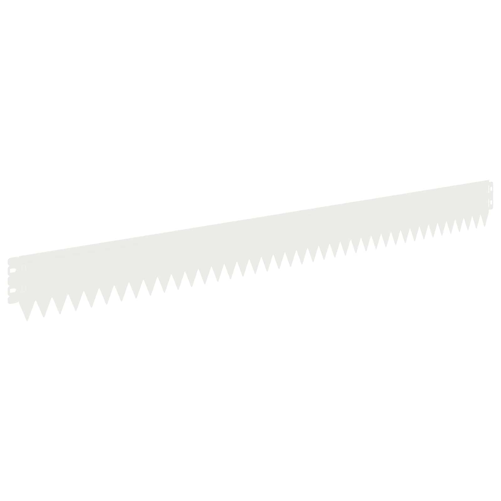 vidaXL Robovi trave 50 pcs 103 x 10 cm Jeklo Bela - slika 6