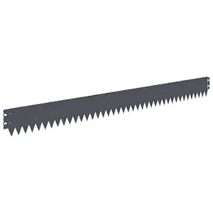 Okraj trávníku 10 pcs 103 x 10 cm Ocel Antracitová - obrázek 6