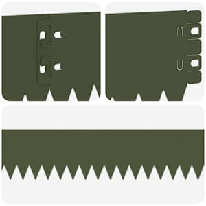 Okraj trávníku 10 pcs 103 x 10 cm Ocel Olivově zelená - obrázek 7