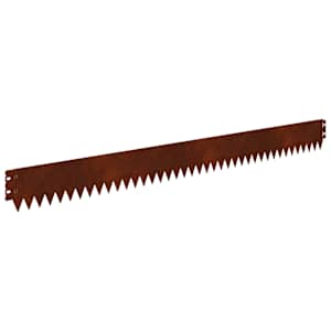 Okraj trávníku 10 pcs 103 x 10 cm Ocel Rezavá - obrázek 7