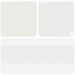 Okraj trávníku 10 pcs 103 x 15 cm Ocel Bílá - obrázek 7