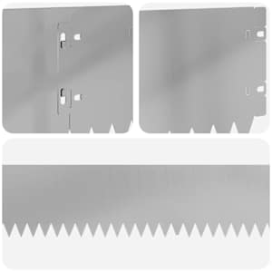 Okraj trávníku 10 pcs 103 x 15 cm Ocel Stříbrná - obrázek 7