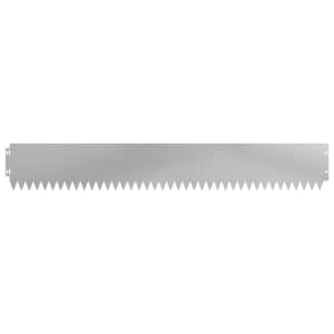 Okraj trávníku 10 pcs 103 x 15 cm Ocel Stříbrná - obrázek 5