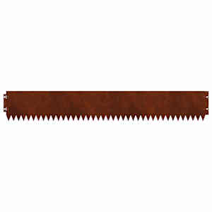Okraj trávníku 10 pcs 103 x 15 cm Ocel Rezavá - obrázek 6