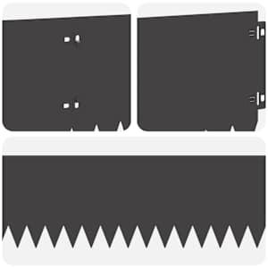 Okraj trávníku 10 pcs 103 x 20 cm Ocel Černá - obrázek 7
