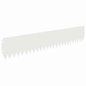 Okraj trávníku 10 pcs 103 x 20 cm Ocel Bílá - obrázek 6