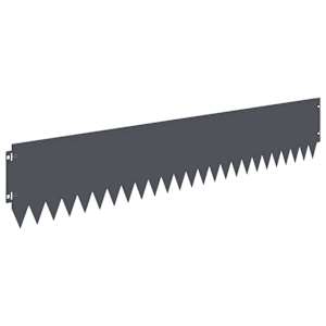 Okraj trávníku 10 pcs 103 x 20 cm Ocel Antracitová - obrázek 6