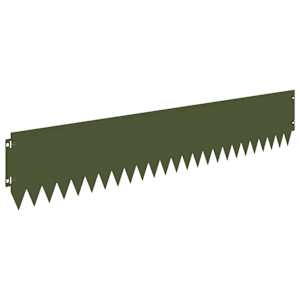 Okraj trávníku 10 pcs 103 x 20 cm Ocel Olivově zelená - obrázek 6