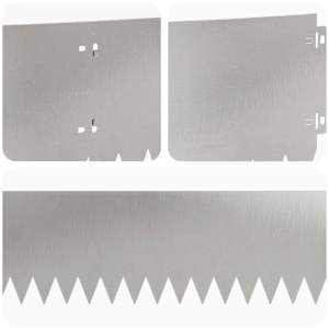 Okraj trávníku 10 pcs 103 x 20 cm Ocel Stříbrná - obrázek 7