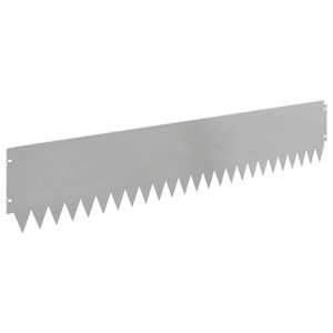 Okraj trávníku 10 pcs 103 x 20 cm Ocel Stříbrná - obrázek 2