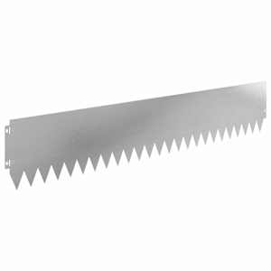 Okraj trávníku 10 pcs 103 x 20 cm Ocel Stříbrná - obrázek 6