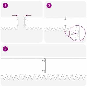 Okraj trávníku 10 pcs 103 x 20 cm Ocel Stříbrná - obrázek 8