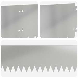 Okraj trávníku 10 pcs 103 x 20 cm Ocel Stříbrná - obrázek 7