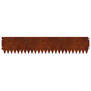 Okraj trávníku 10 pcs 103 x 20 cm Ocel Rezavá - obrázek 6