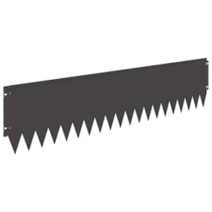 Okraj trávníku 10 pcs 103 x 25 cm Ocel Černá - obrázek 6