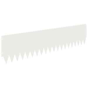 Okraj trávníku 10 pcs 103 x 25 cm Ocel Bílá - obrázek 6