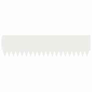 Okraj trávníku 10 pcs 103 x 25 cm Ocel Bílá - obrázek 5