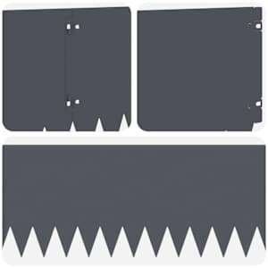 Okraj trávníku 10 pcs 103 x 25 cm Ocel Antracitová - obrázek 7