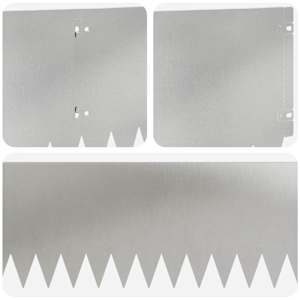 Okraj trávníku 10 pcs 103 x 25 cm Ocel Stříbrná - obrázek 7