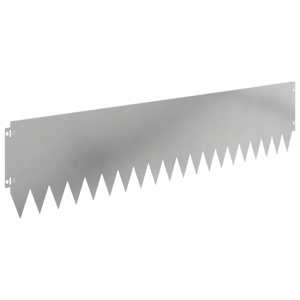 Okraj trávníku 10 pcs 103 x 25 cm Ocel Stříbrná - obrázek 2