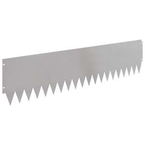 Okraj trávníku 10 pcs 103 x 25 cm Ocel Stříbrná - obrázek 6