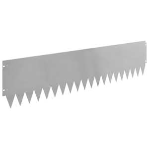 Okraj trávníku 10 pcs 103 x 25 cm Ocel Stříbrná - obrázek 6
