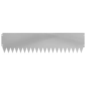 Okraj trávníku 10 pcs 103 x 25 cm Ocel Stříbrná - obrázek 5