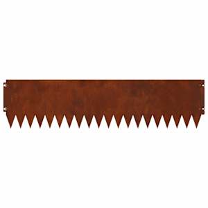 Okraj trávníku 10 pcs 103 x 25 cm Ocel Rezavá - obrázek 6