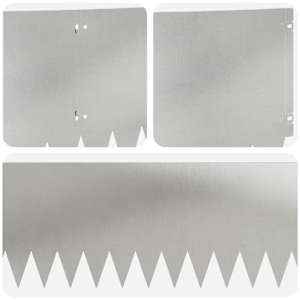 Okraj trávníku 10 pcs 103 x 30 cm Ocel Stříbrná - obrázek 7