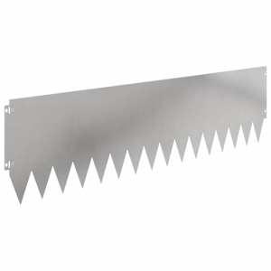 Okraj trávníku 10 pcs 103 x 30 cm Ocel Stříbrná - obrázek 2