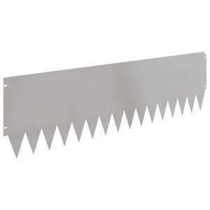 Okraj trávníku 10 pcs 103 x 30 cm Ocel Stříbrná - obrázek 6
