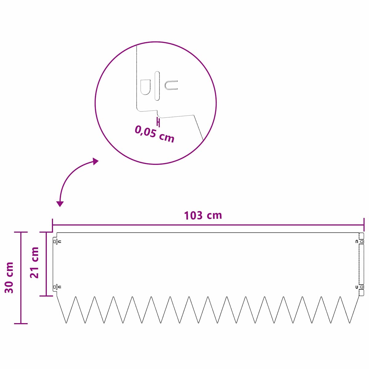 Plænekant 103 x Stål - Billede 10