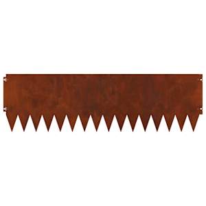 Okraj trávníku 10 pcs 103 x 30 cm Ocel Rezavá - obrázek 6