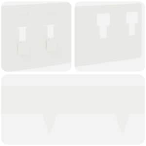 Okraj trávníku 10 pcs 100 x 12 cm Ocel Bílá - obrázek 7