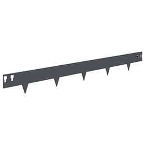 Okraj trávníku 10 pcs 100 x 12 cm Ocel Antracitová - obrázek 6