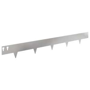 Okraj trávníku 10 pcs 100 x 12 cm Ocel Stříbrná - obrázek 6